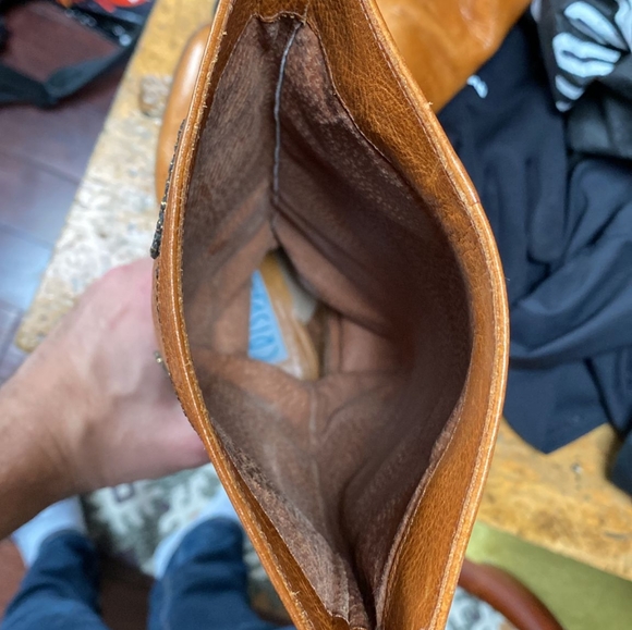 Vintage real leather western style boots - Picture 8 of 10